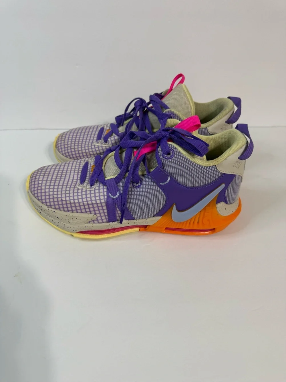 Nike Kids Purple, Orange & Hot Pink Athletic Sneakers